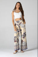 Pantalón palazzo estampado boho